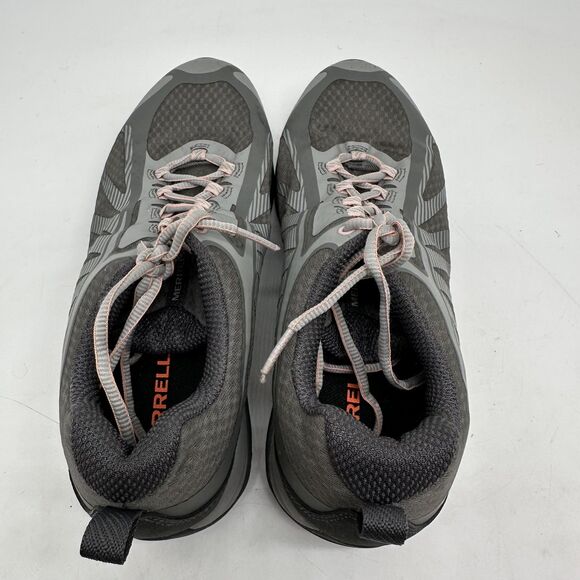 Merrell Trail Running Shoes Womens Size 9 Gray Black Vibram Lace Up J500146 - Picture 8 of 13
